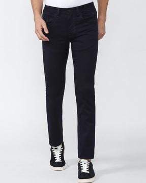 slim fit ankle-length jeans