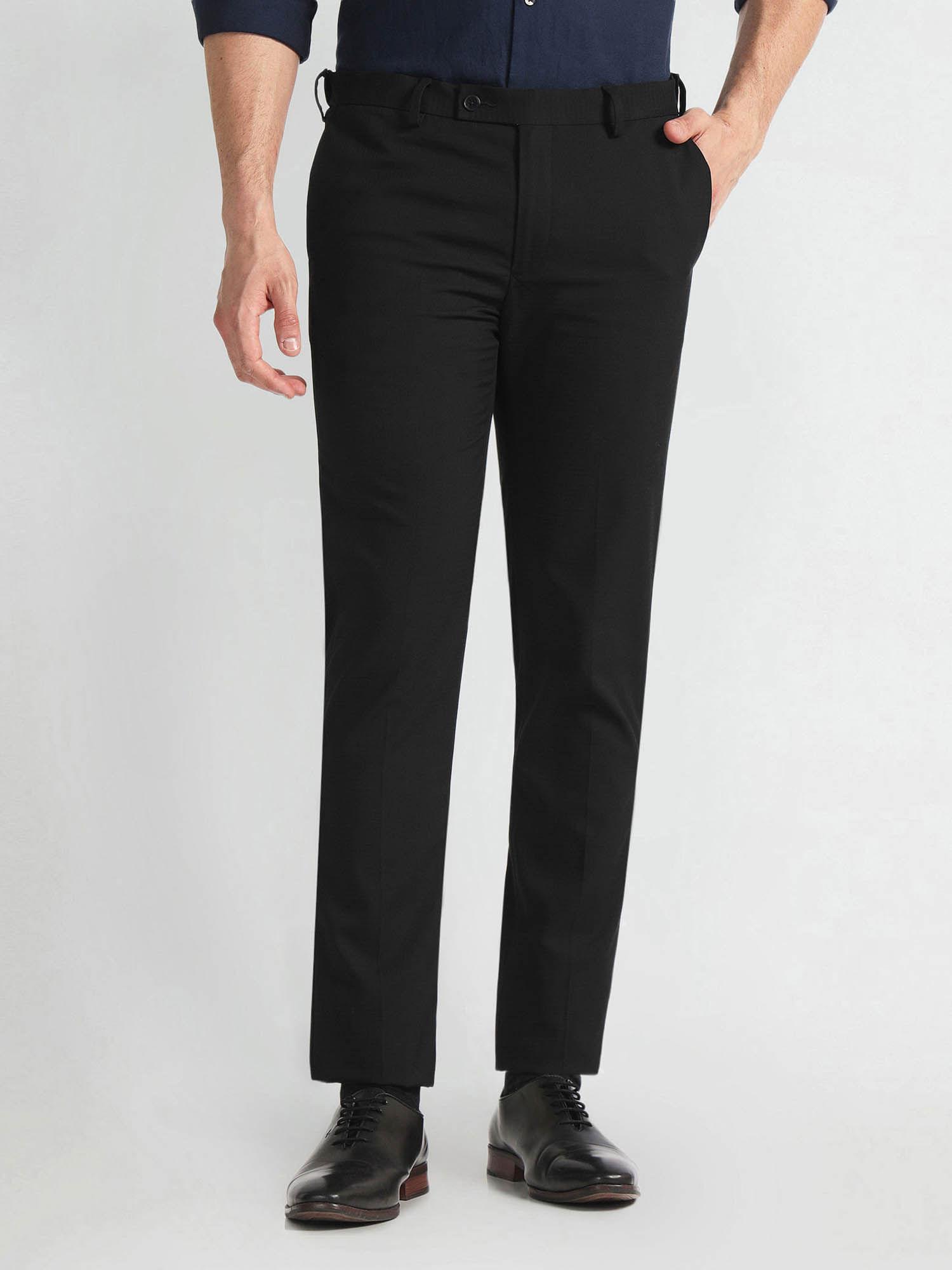 slim fit auto flex formal trousers