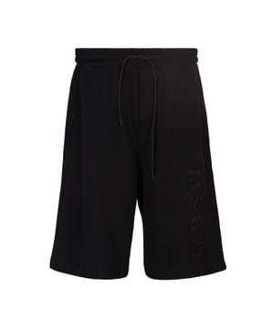 slim fit bermuda shorts with drawstring fastening