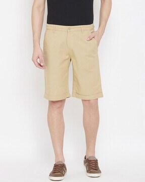 slim fit bermudas