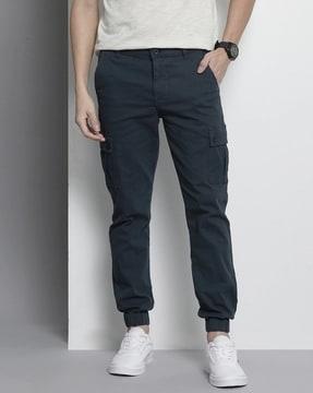 slim fit cargo pants with insert pockets