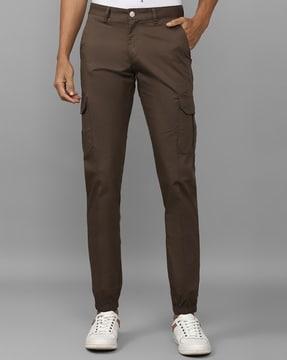 slim fit cargo pants with insert pockets