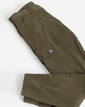 slim fit cargo pants with insert pockets