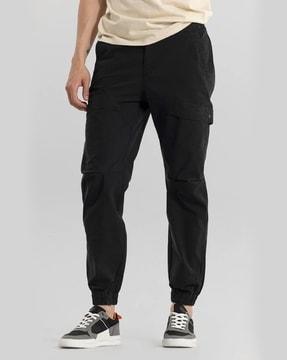 slim fit cargo pants with insert pockets