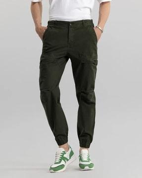 slim fit cargo pants with insert pockets