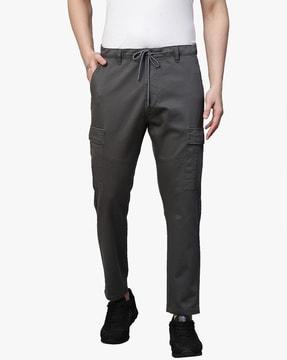 slim fit cargo pants with insert pockets