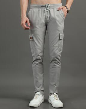 slim fit cargo pants with insert pockets