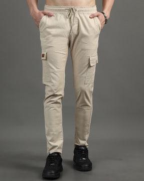 slim fit cargo pants with insert pockets