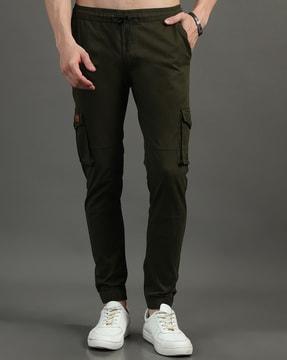 slim fit cargo pants with insert pockets