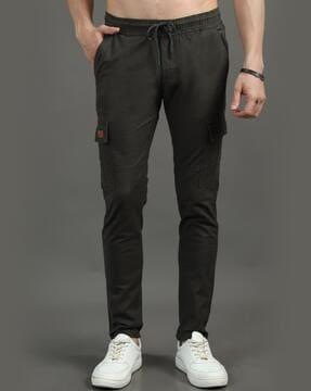 slim fit cargo pants with insert pockets