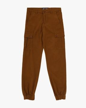 slim fit cargo pants with slip pockets