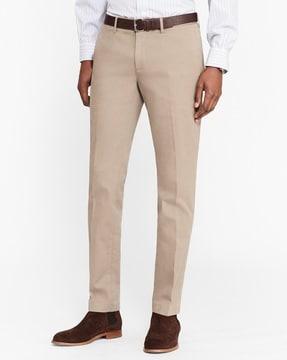 slim fit chinos with insert pockets