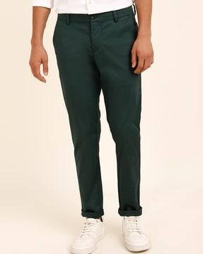 slim fit chinos with insert pockets