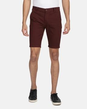 slim fit city shorts with insert pockets