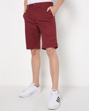 slim fit city shorts with insert pockets