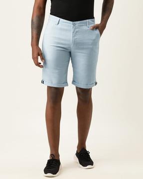 slim fit city shorts with insert pockets