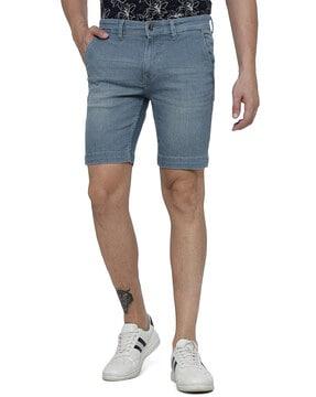 slim fit city shorts with insert pockets