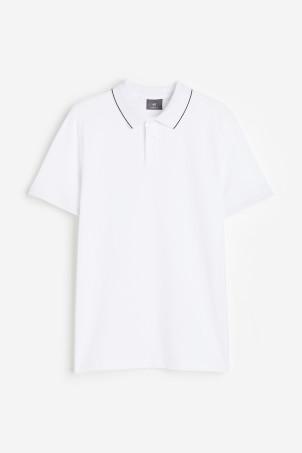 slim fit cotton polo shirt