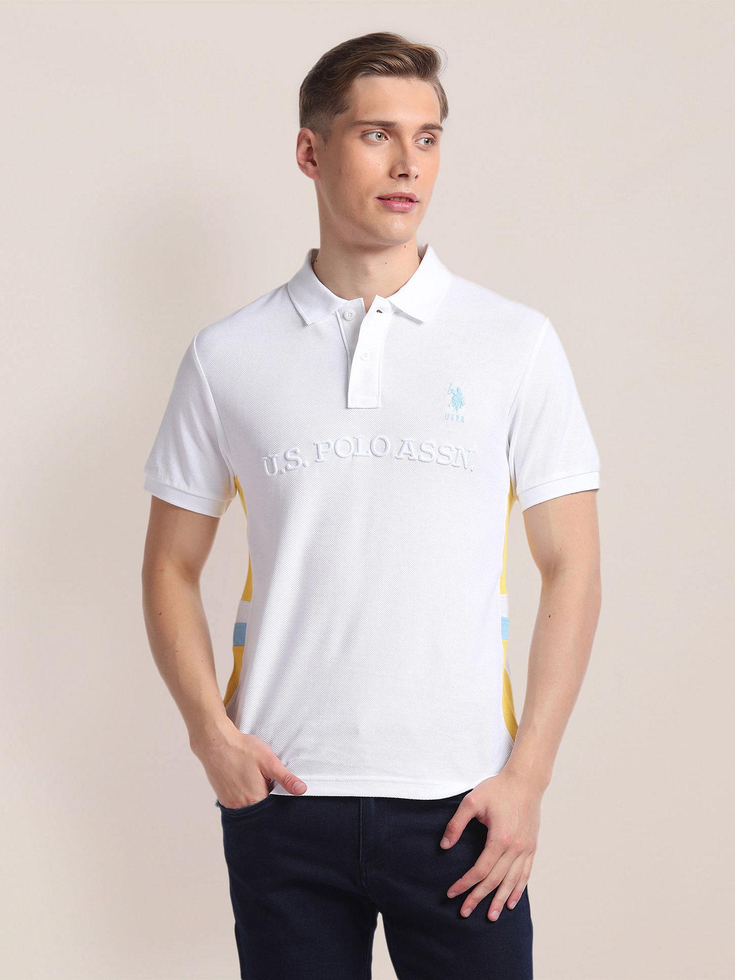 slim fit cotton polo t-shirt