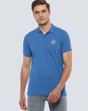 slim fit cotton polo t-shirt