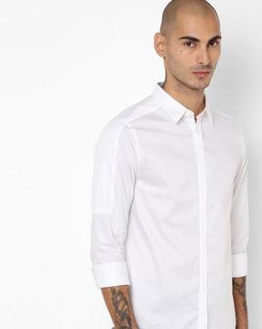 slim fit cotton shirt