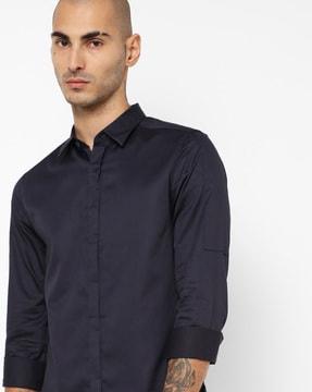 slim fit cotton shirt