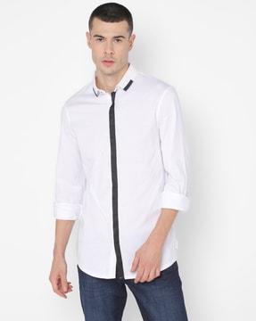 slim fit cotton shirt