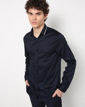 slim fit cotton shirt