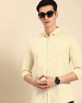 slim fit cotton shirt