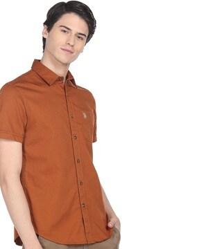 slim fit cotton shirt