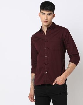 slim fit cotton shirt