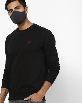 slim fit crew-neck sweatshirt