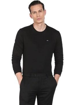 slim fit crew-neck sweatshirt