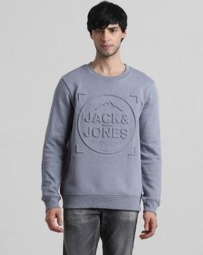 slim fit crew-neck sweatshirt