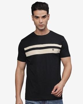 slim fit crew-neck t-shirt with short sleeves