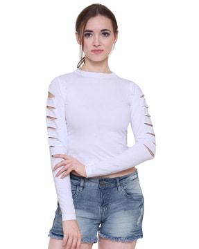 slim fit crop top