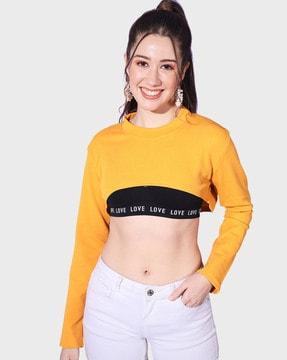 slim fit crop top