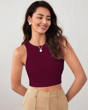 slim fit crop top