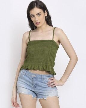 slim fit crop top