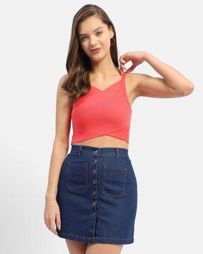 slim fit crop top