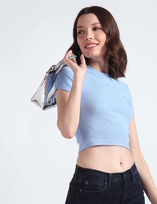 slim fit cropped t-shirt