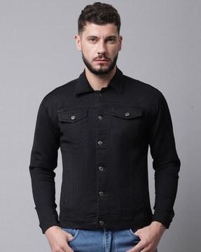 slim fit denim jacket