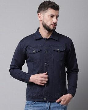 slim fit denim jacket