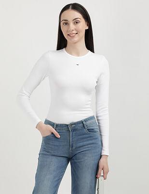 slim fit essential rib t-shirt