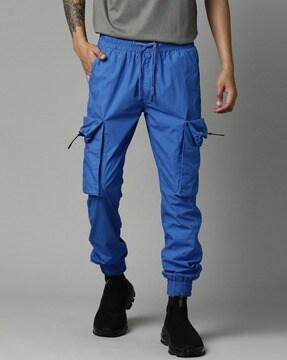 slim fit flat-front cargo jogger pants