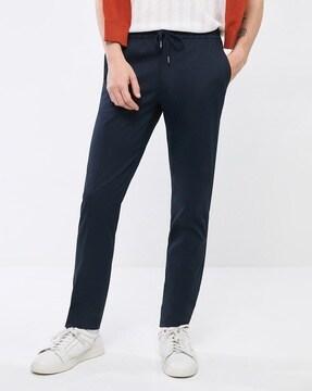 slim fit flat-front chinos