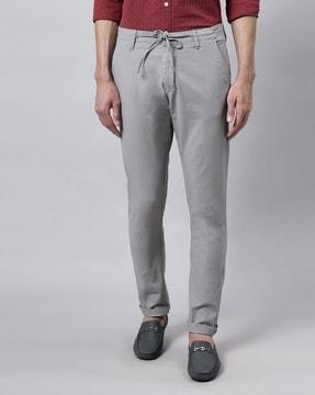 slim fit flat-front chinos