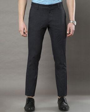 slim fit flat-front chinos