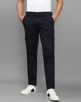 slim fit flat-front chinos