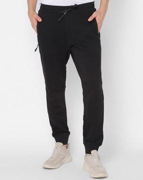 slim fit flat-front cuffed pants